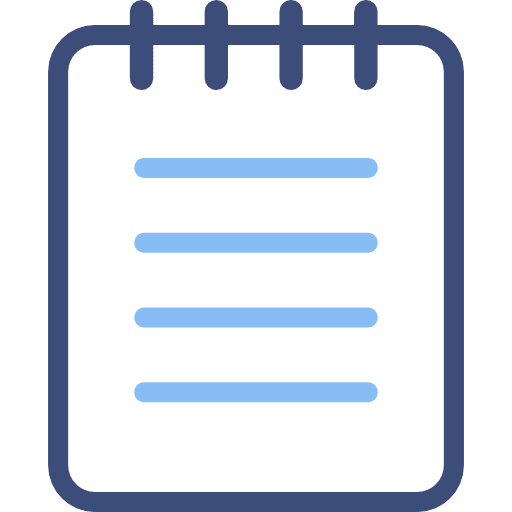 notepad dual tone icon