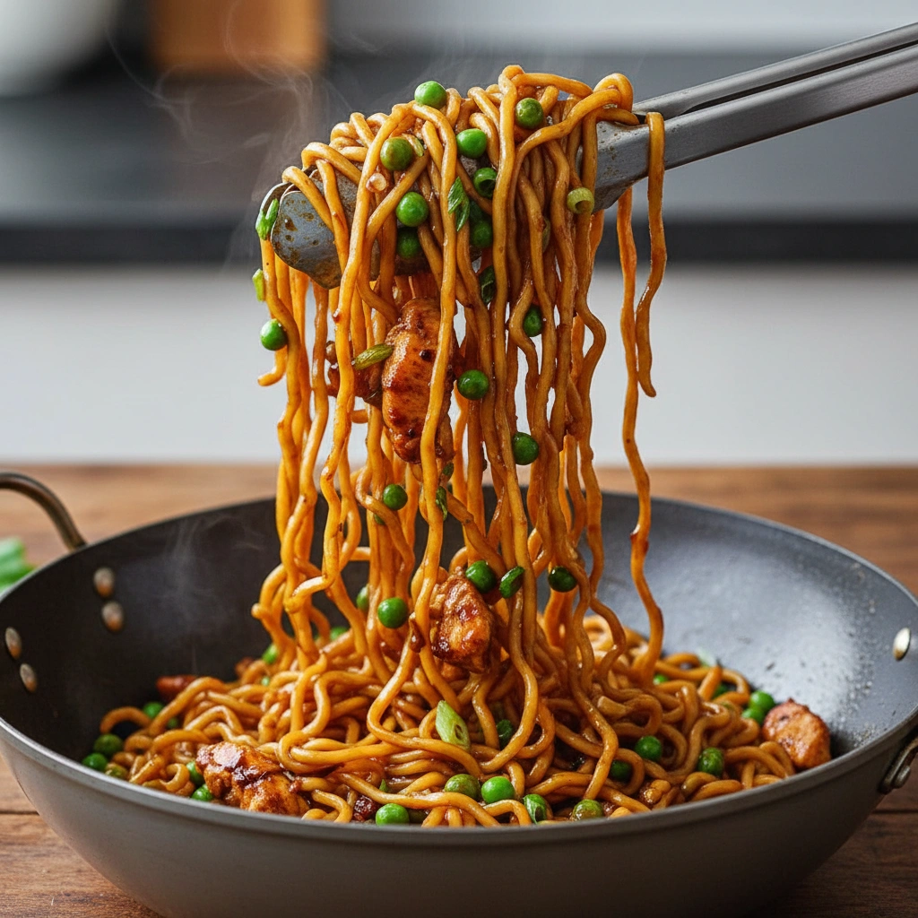 Easy 20-Minute Honey Garlic Chicken Noodles Recipe